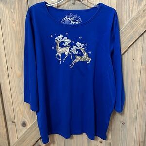 Women’s 3/4 sleeve holiday top
